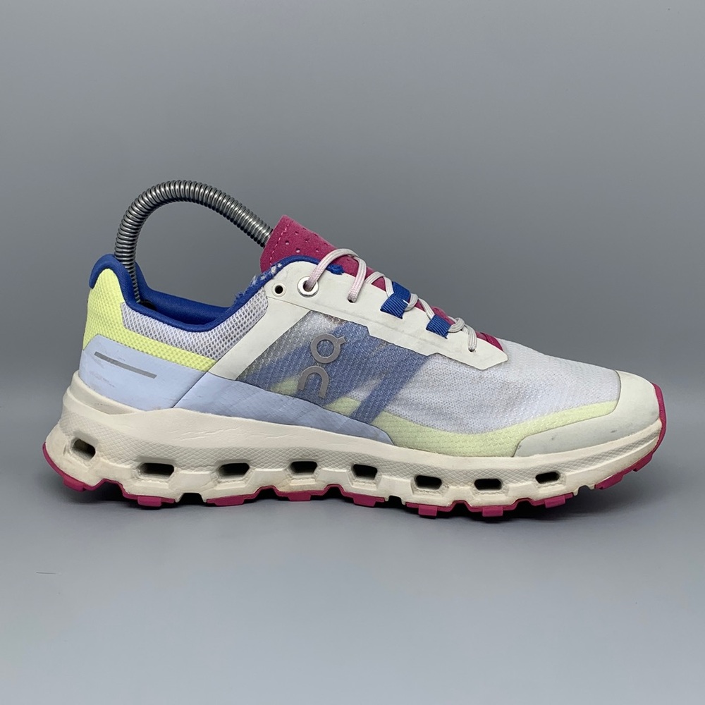 On Cloudventure Trail Pink Blue Running Shoes Women's Sz‎ 8 - Picture 7 of 11